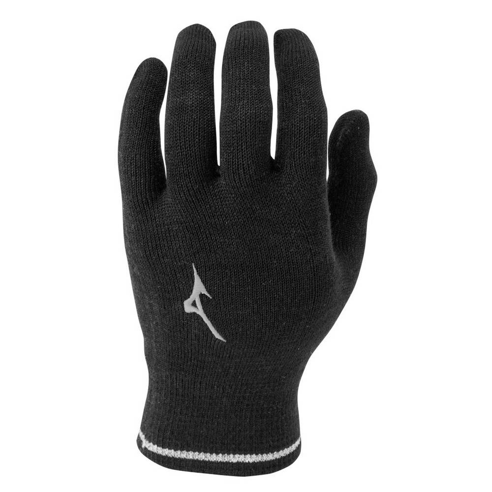 Mizuno Men's Breath Thermo® Knit Gloves Black (421734-ALO)